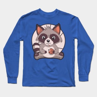 Cute Kawaii Raccoon 2 Long Sleeve T-Shirt